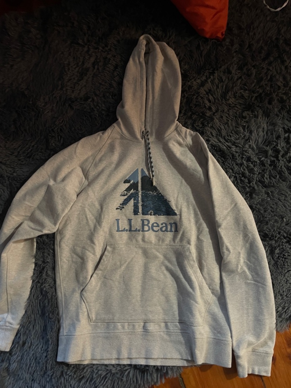 LLBean comfort camp hoodie - summer 2025 - heather oatmeal